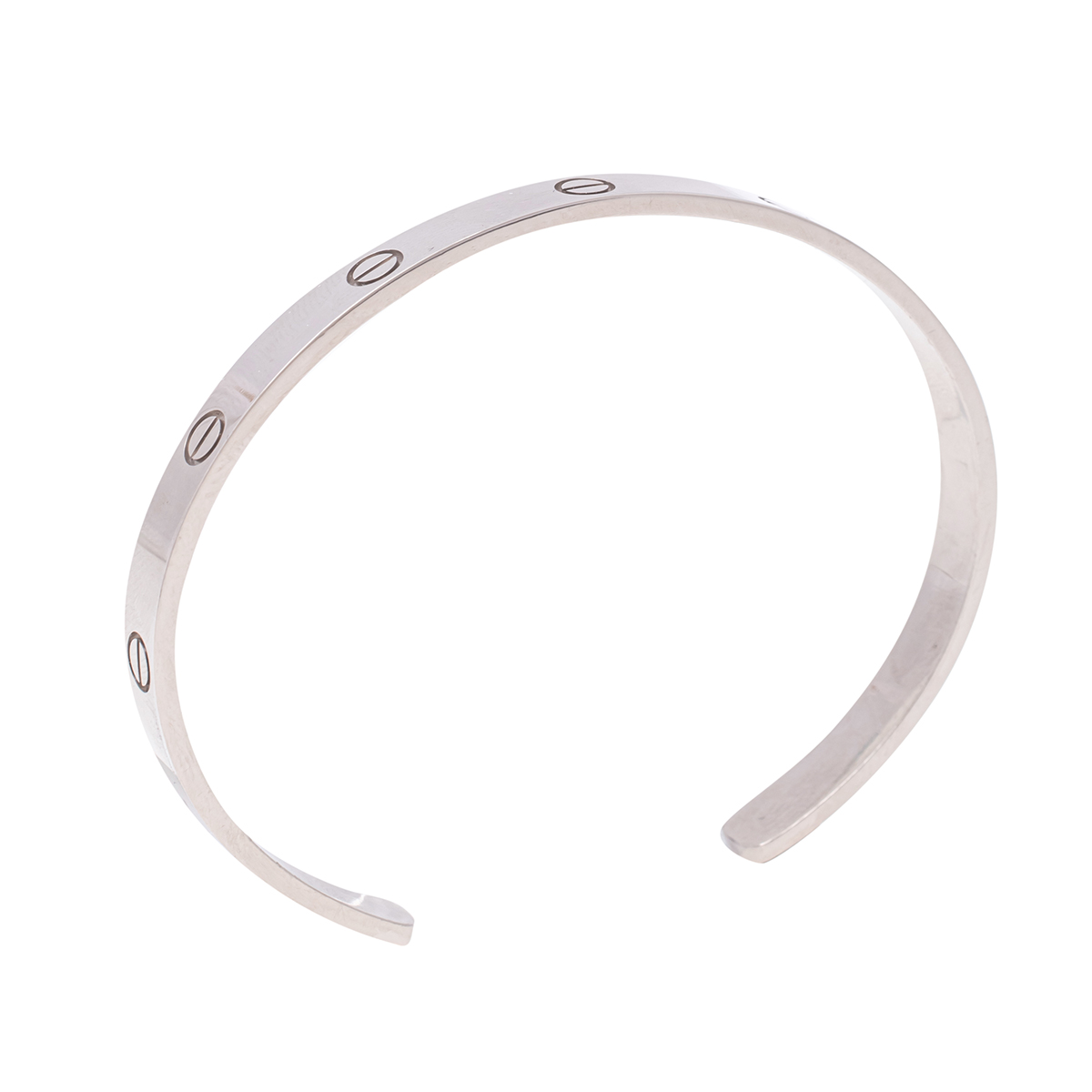 

Cartier Love 18k White Gold Open Cuff Bracelet 21