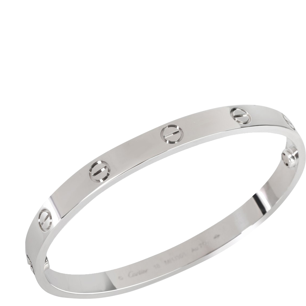 

Cartier Love 18K White Gold Bracelet 18