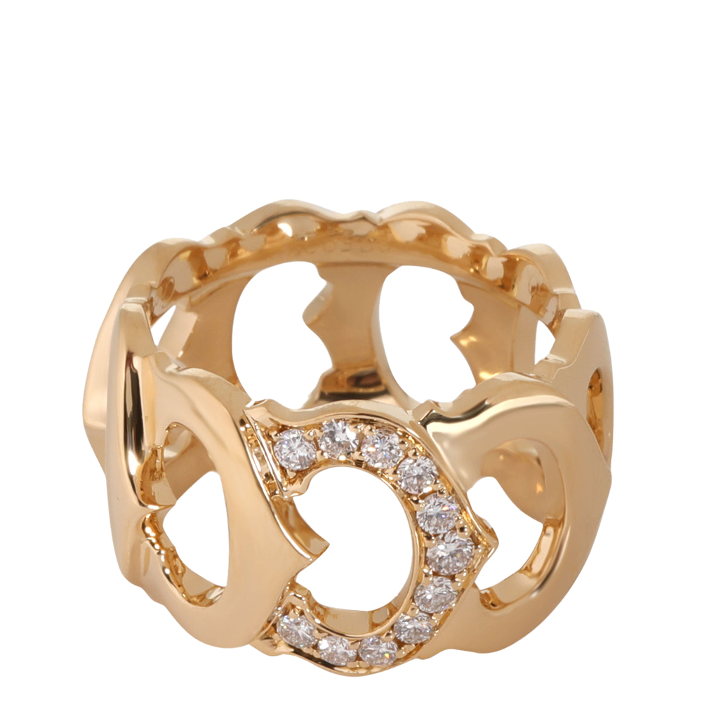 

Cartier C de Cartier Diamond Band in 18K Yellow Gold 0.25 CTW Size