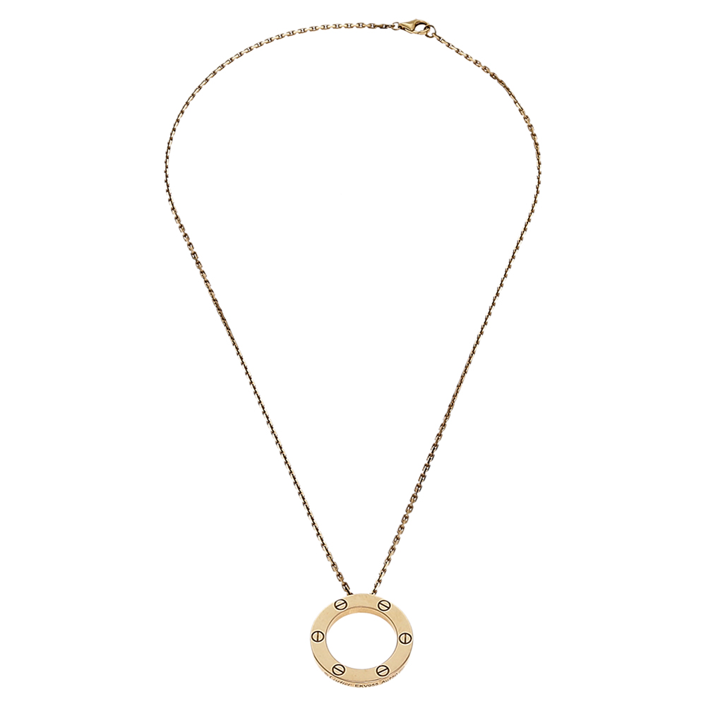 

Cartier Love 18K Yellow Gold Pendant Necklace