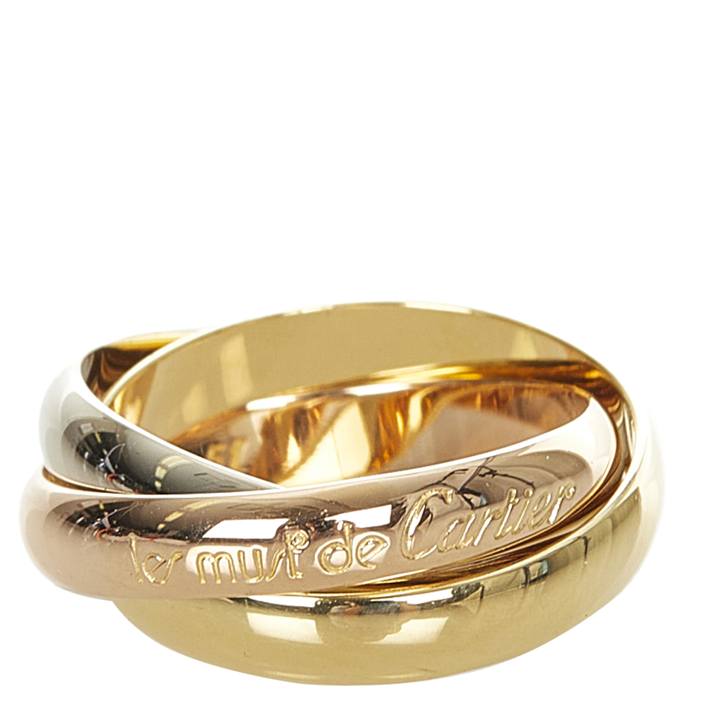 

Cartier Trinity 18K Yellow, Rose and White Gold Ring EU