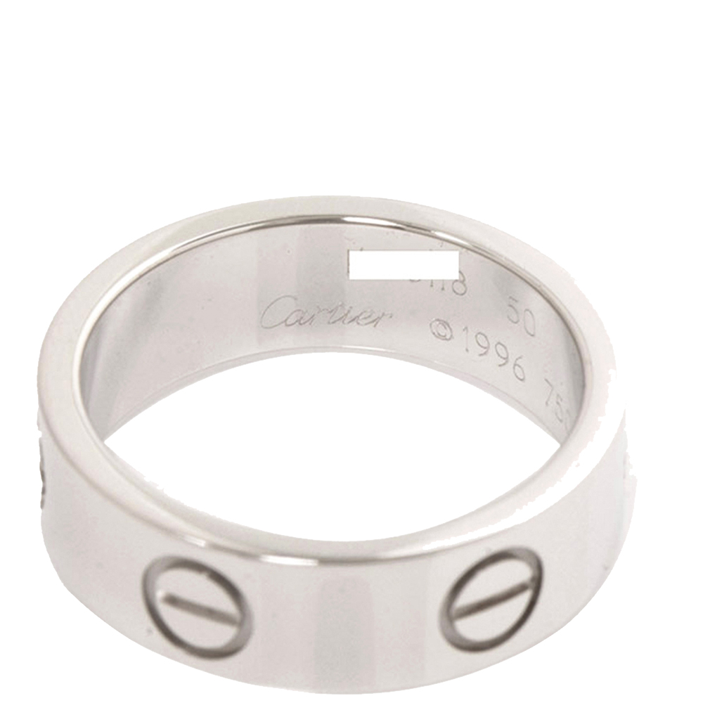

Cartier Love 18K White Gold Ring EU