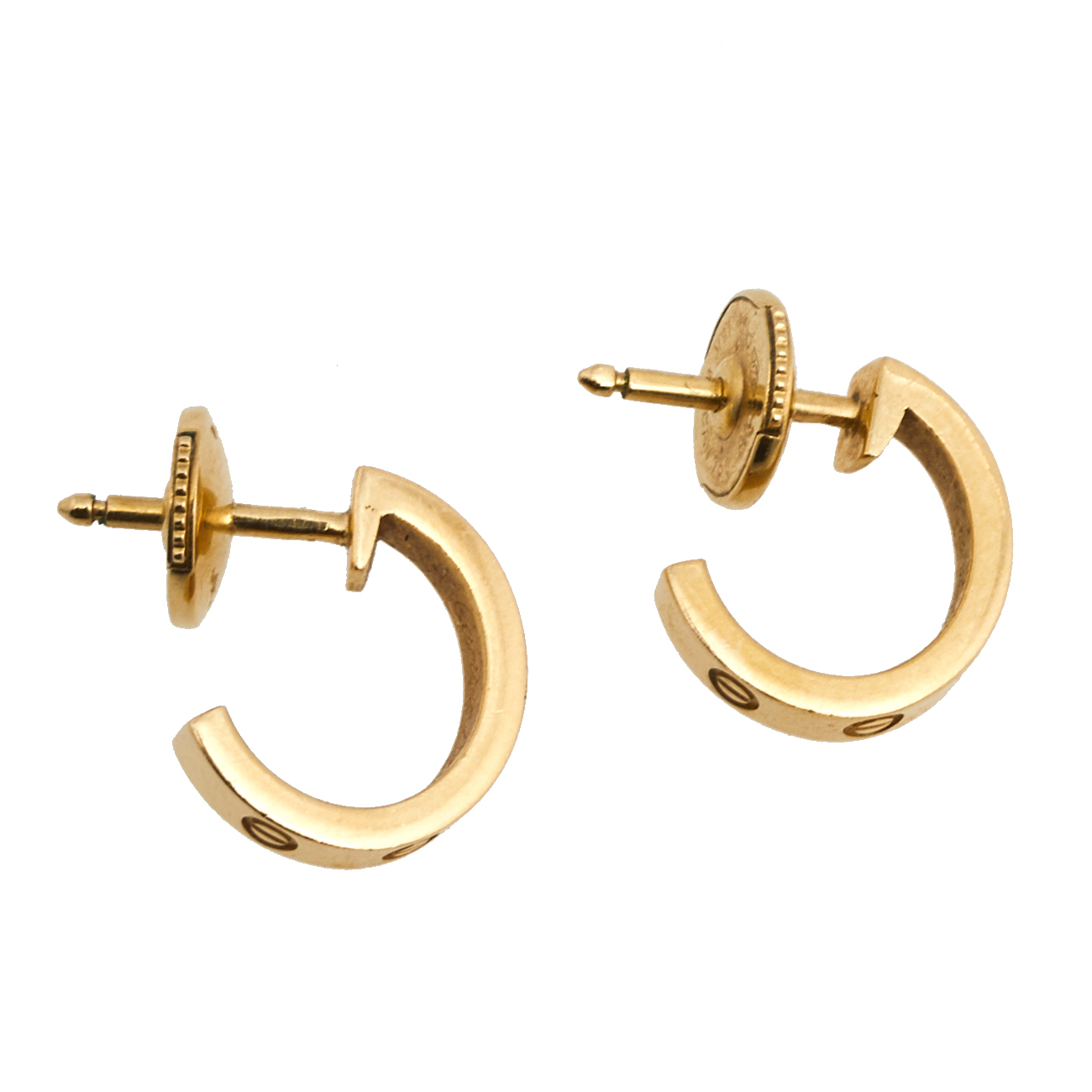 

Cartier Love 18K Yellow Gold Huggie Earrings