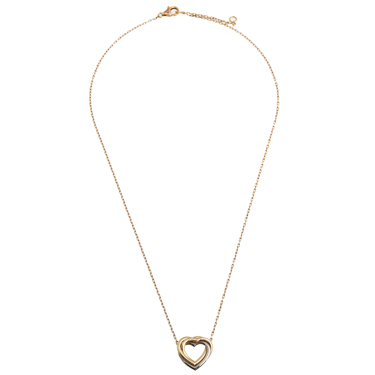 

Cartier Trinity de Cartier Heart Three Tone 18k Gold Necklace