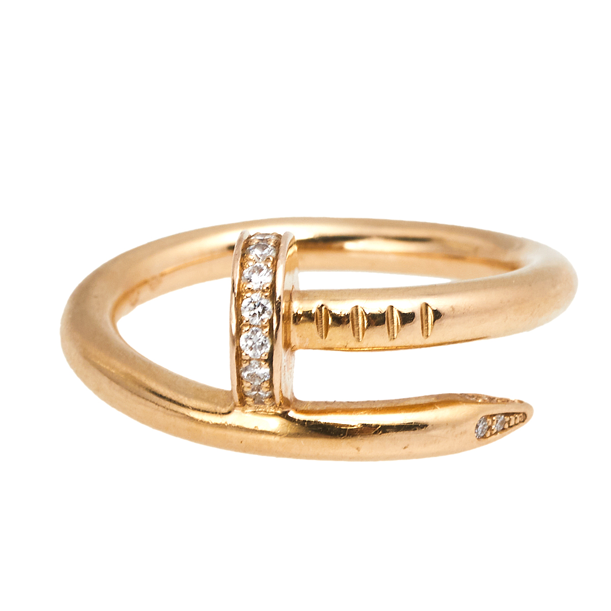 

Cartier Juste Un Clou Diamond 18K Rose Gold Ring Size