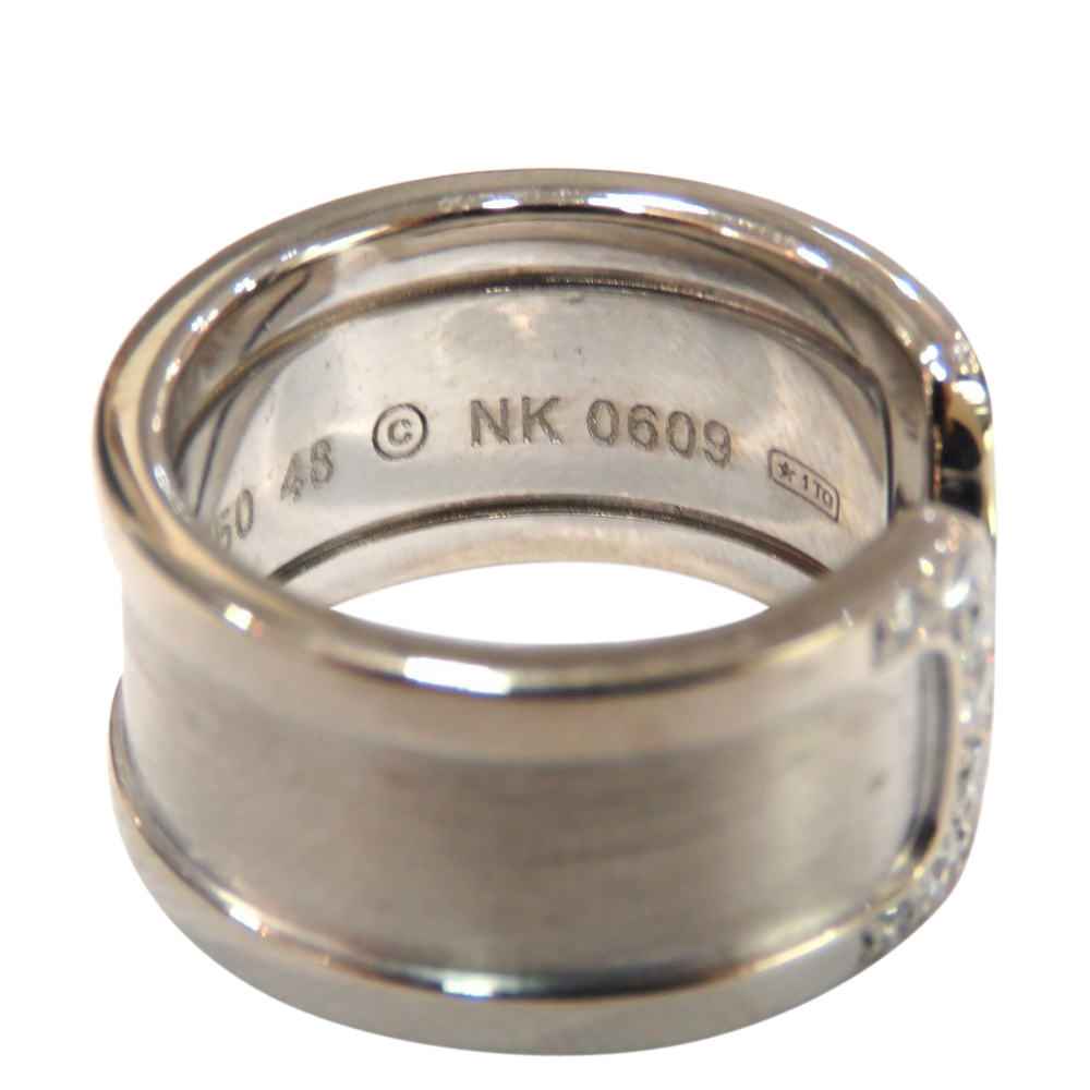 

Cartier Double C 18K White Gold Diamond Ring EU