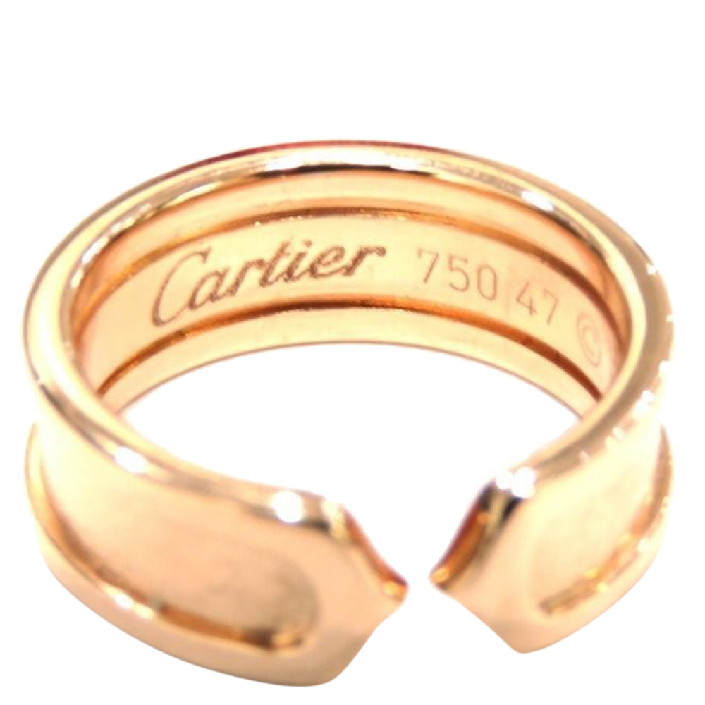 

Cartier Double C 18K Rose Gold Ring EU