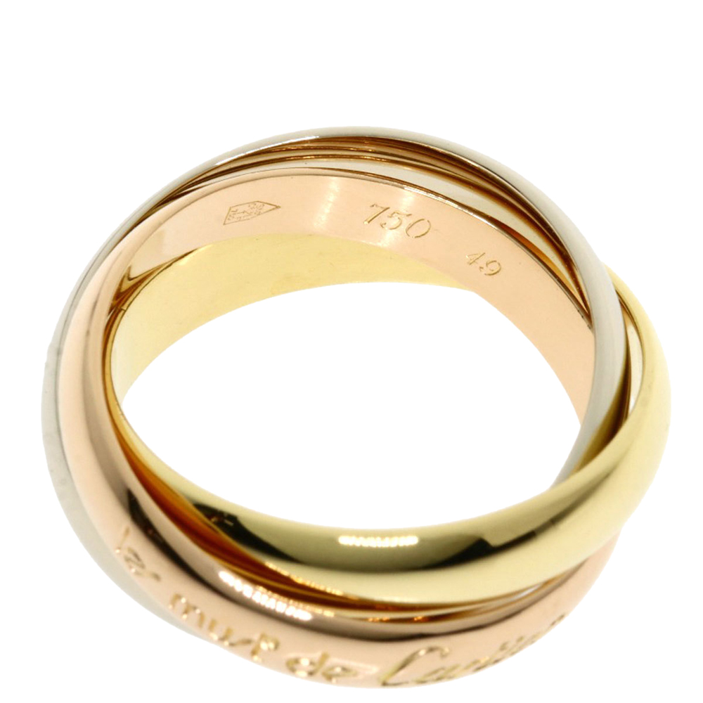 

Cartier Trinity 18K Yellow, Rose and White Gold Ring EU