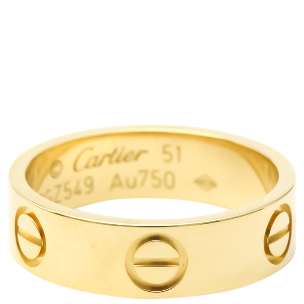 

Cartier Love 18K Yellow Gold Ring EU