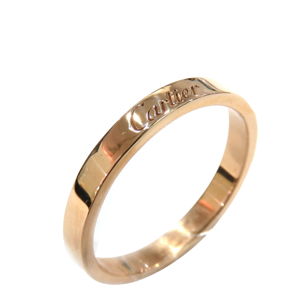 

Cartier C De Wedding Band 18K Rose Gold Ring EU