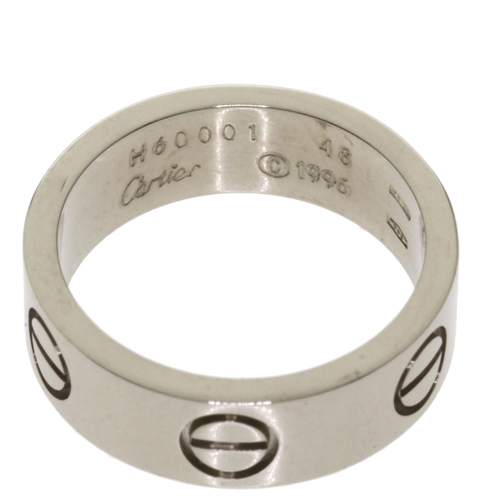 

Cartier Love 18K White Gold Ring EU