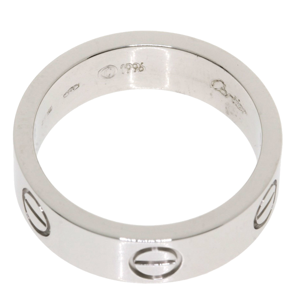 

Cartier Vintage Love 18K White Gold Ring EU