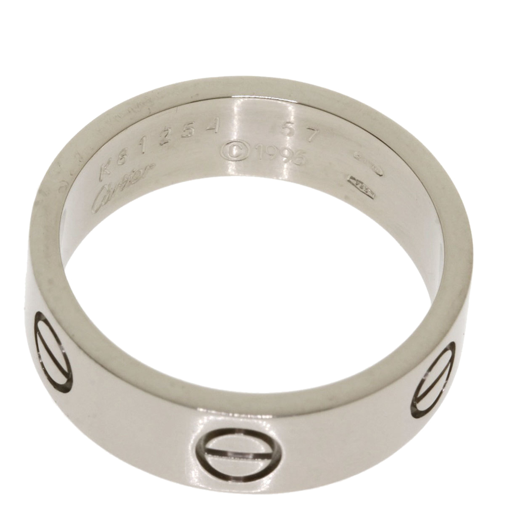 

Cartier Vintage Love 18K White Gold Ring EU