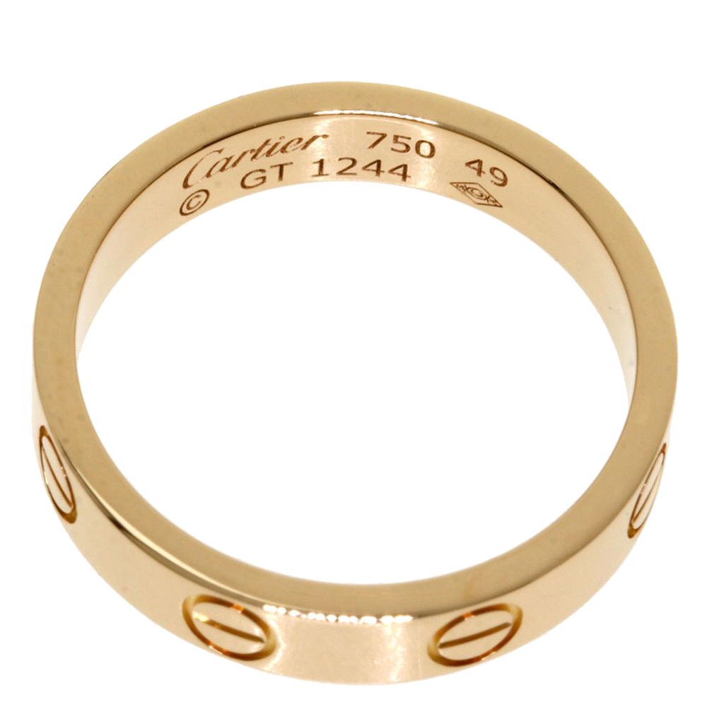 

Cartier Mini Love 18K Rose Gold Ring EU
