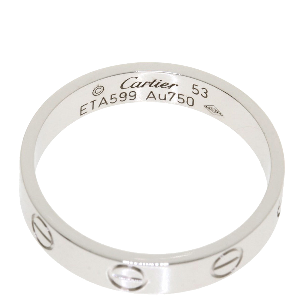 

Cartier Mini Love 18K White Gold Ring EU
