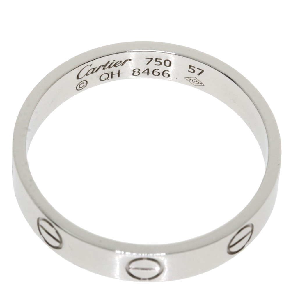 

Cartier Mini Love 18K White Gold Ring EU