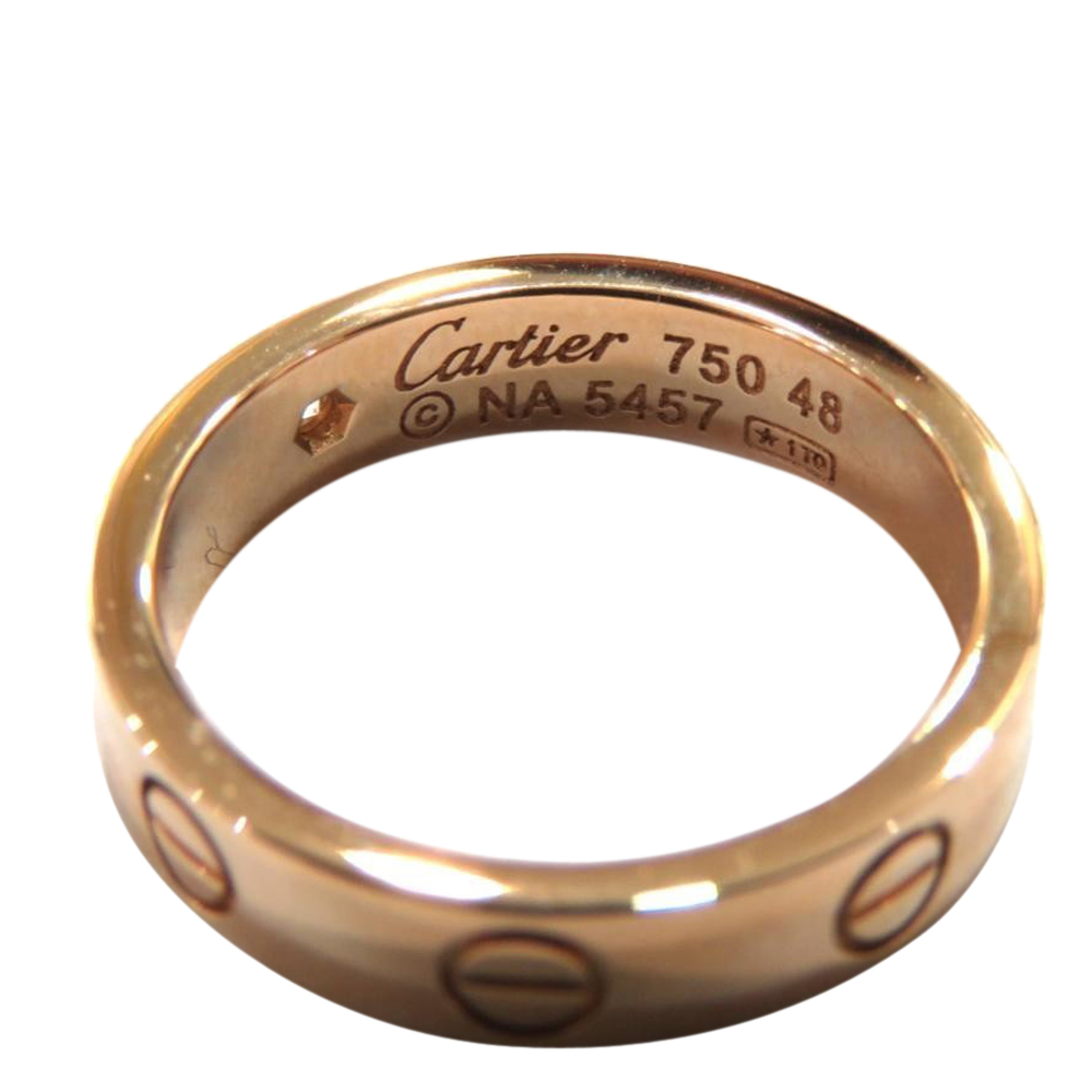 

Cartier Love 18K Rose Gold Diamond Ring EU