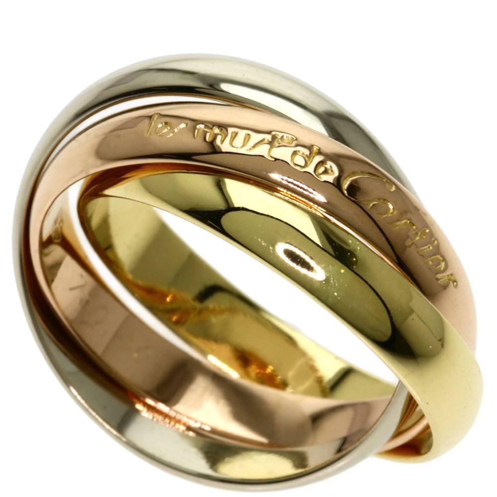 

Cartier Les Must de Cartier 18K Yellow, Rose and White Gold Ring EU