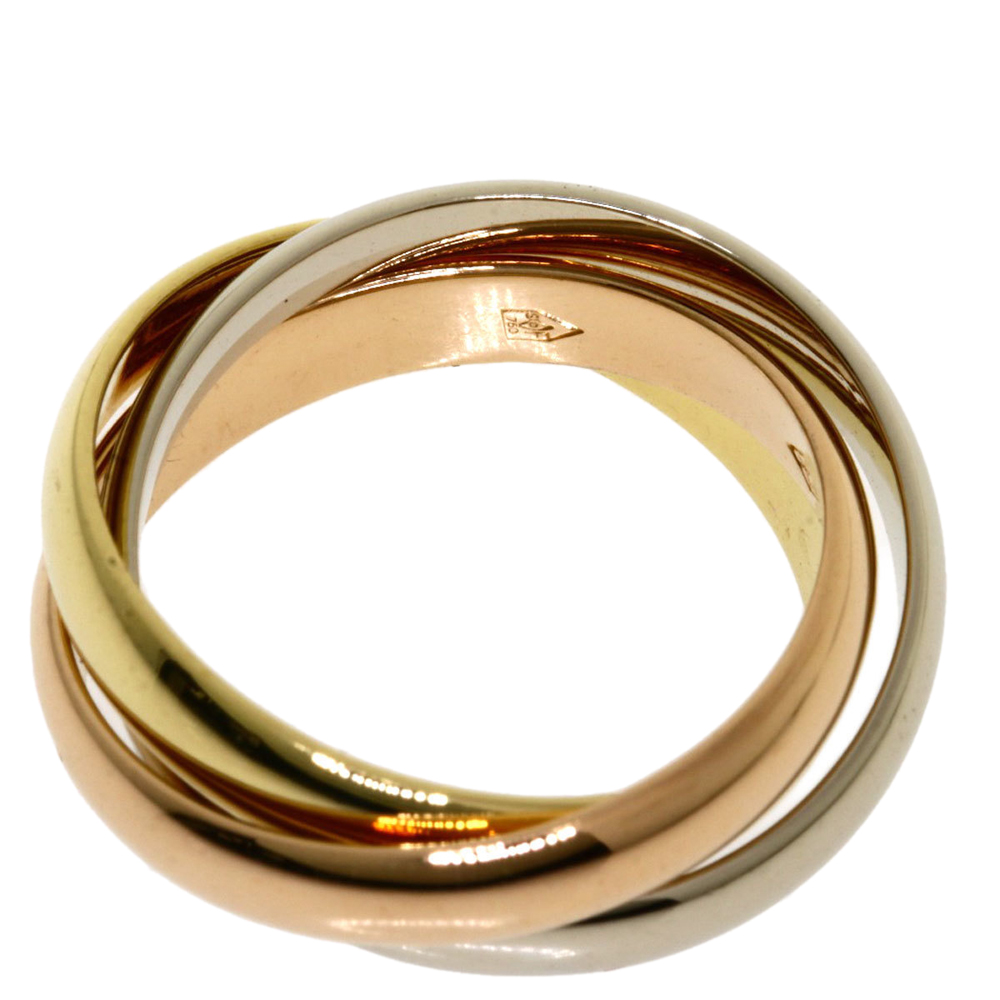 

Cartier Les Must de Cartier 18K Yellow, Rose and White Gold Ring EU