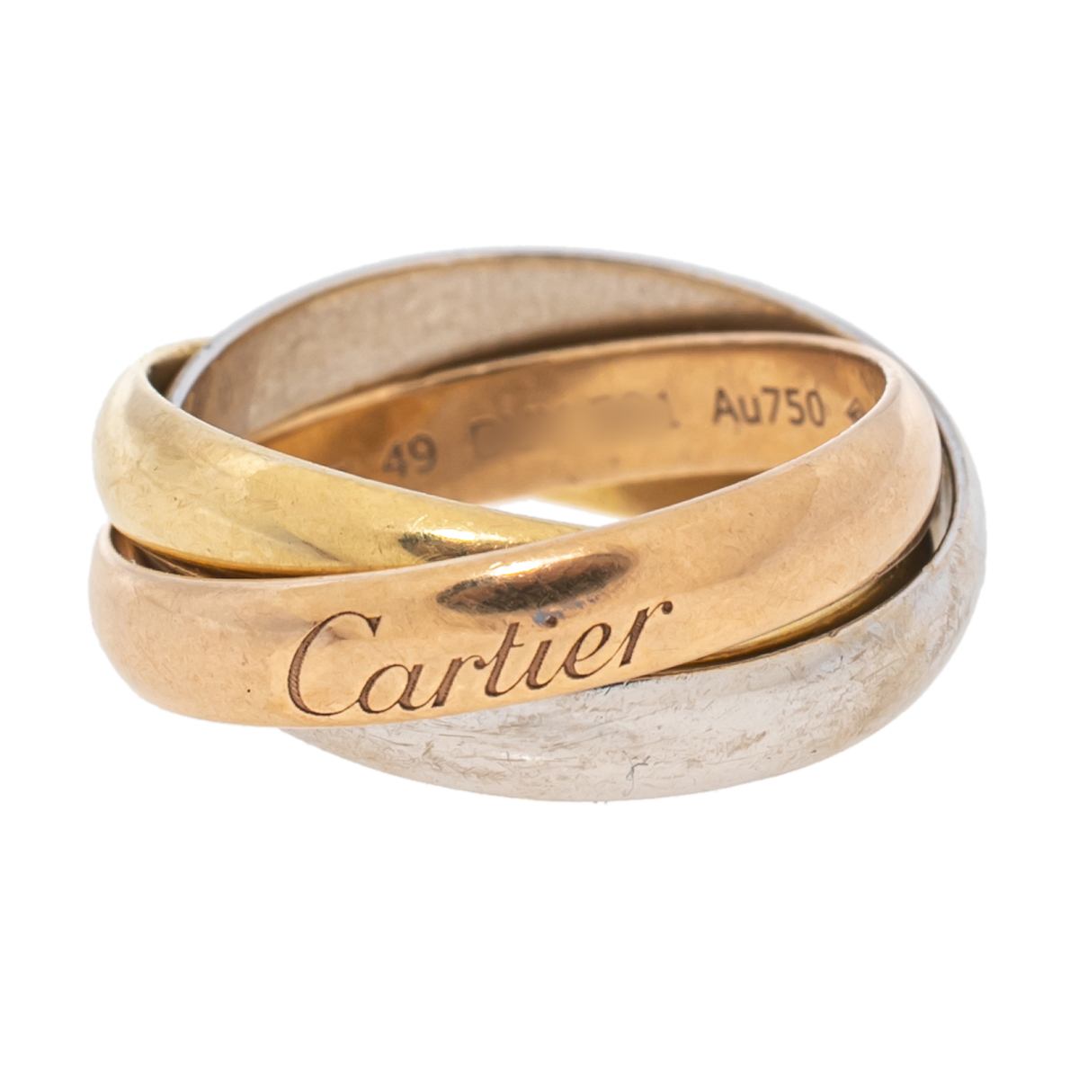 

Cartier Trinity de Cartier 18K Three Tone Gold Ring Size