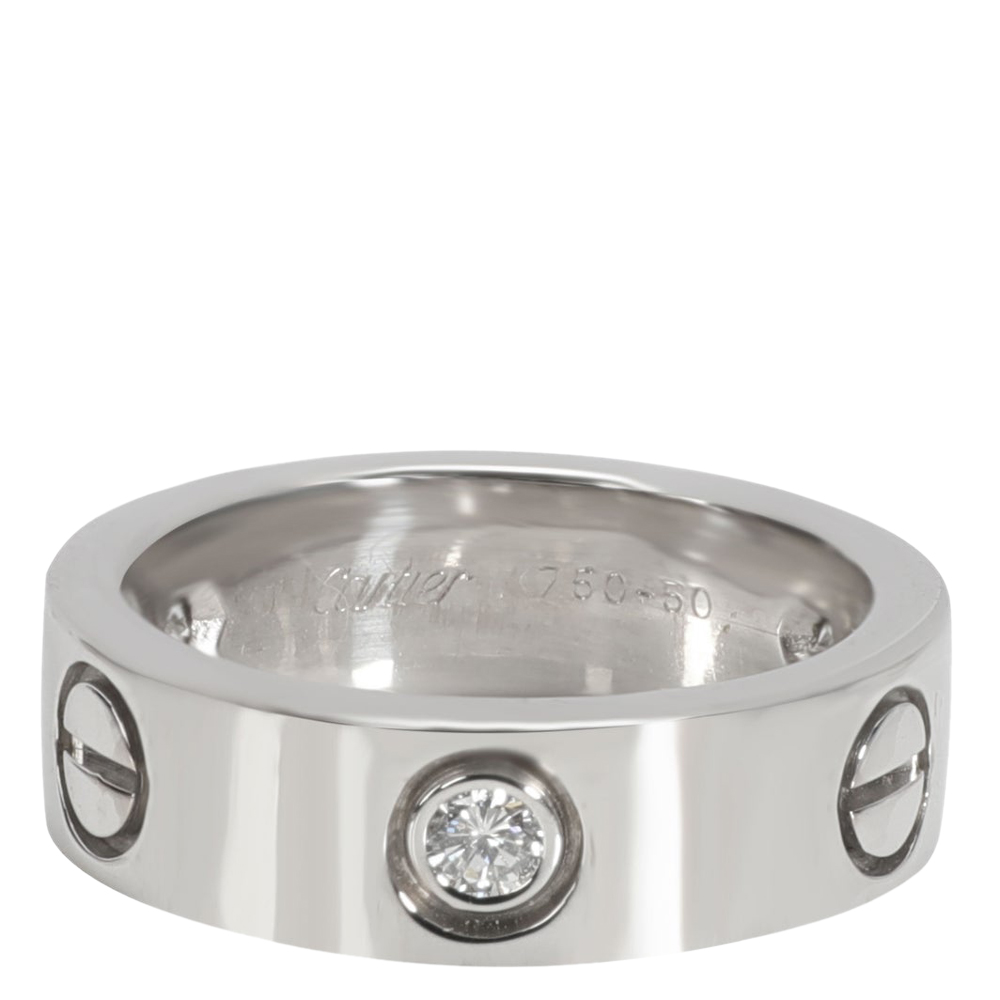 

Cartier Love 18K White Gold Diamond Ring EU