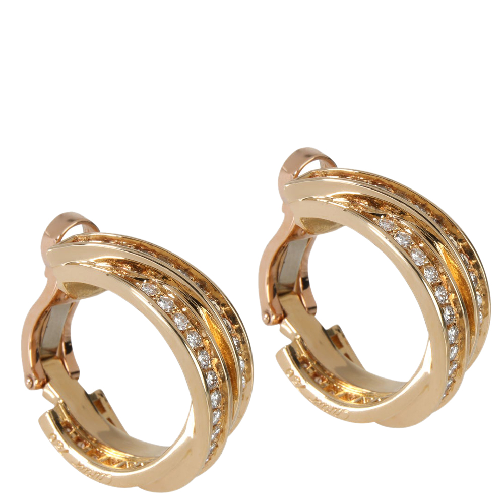 

Cartier Trinity 18K Yellow Gold Diamond Earrings