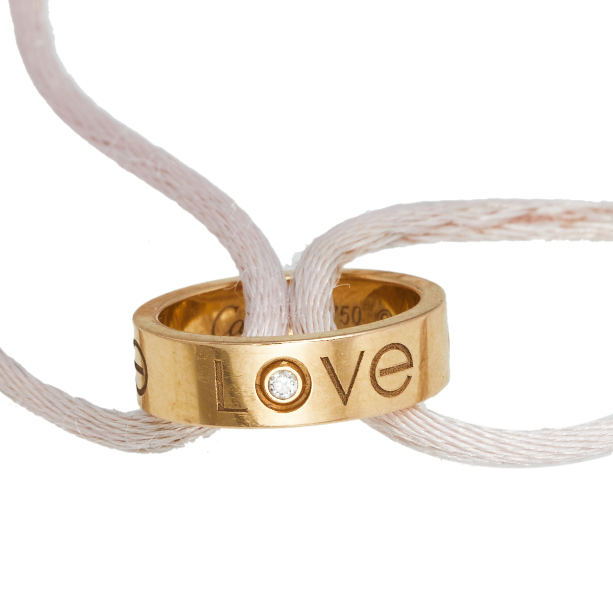 

Cartier Love Diamond 18K Rose Gold Adjustable Cord Bracelet