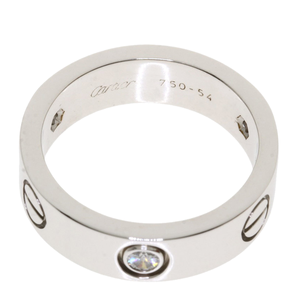 

Cartier Love 18K White Gold Diamond Ring EU