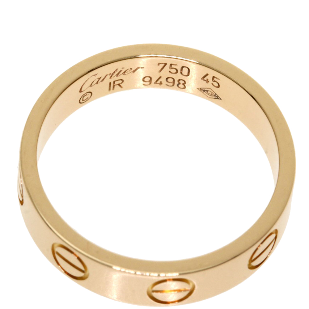 

Cartier Love 18K Rose Gold Ring EU