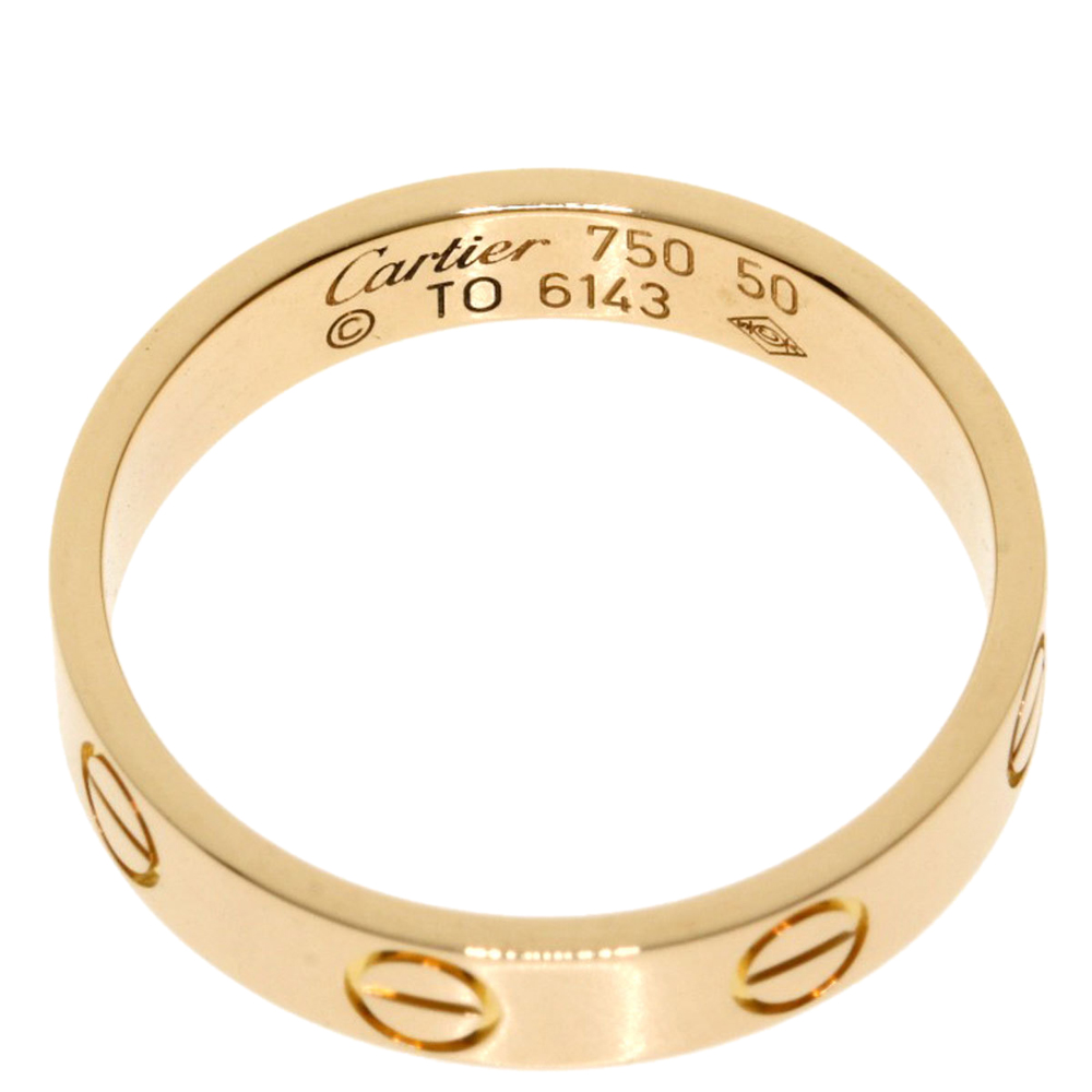 

Cartier Love 18K Rose Gold Ring EU