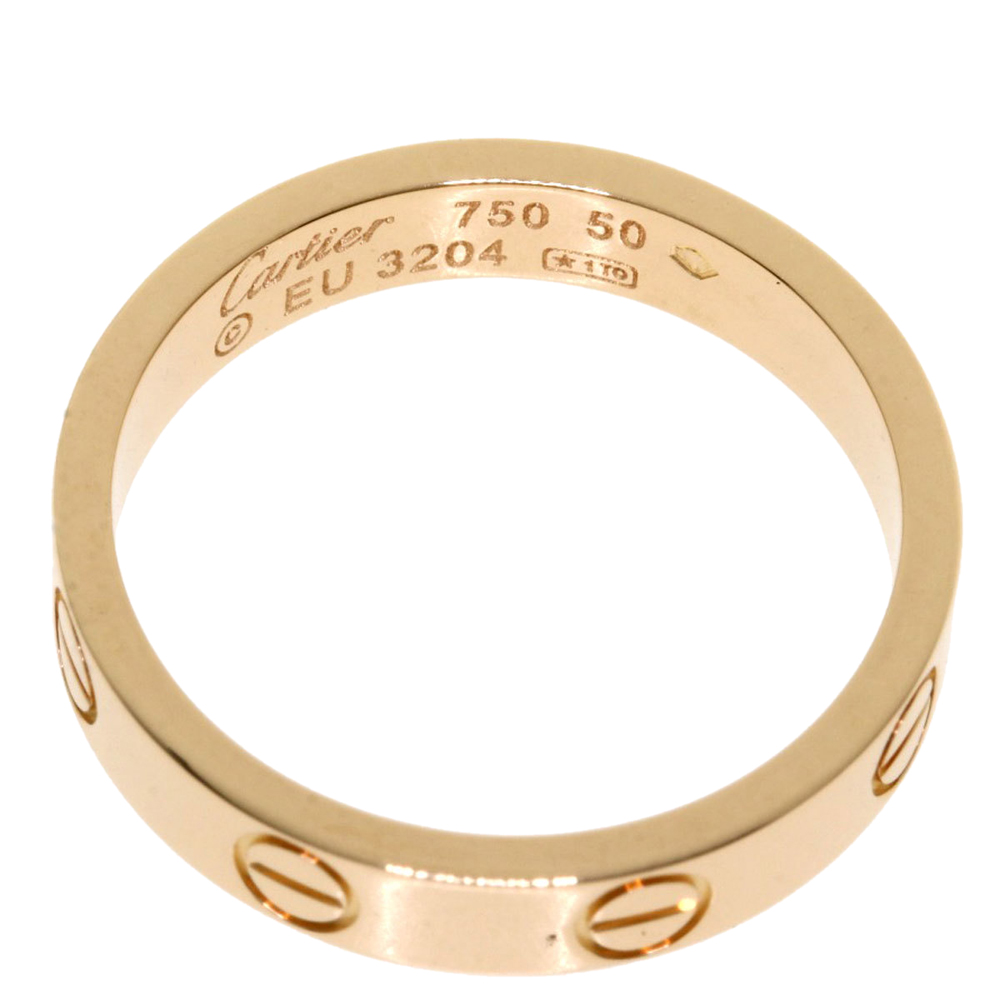 

Cartier Love 18K Rose Gold Ring EU