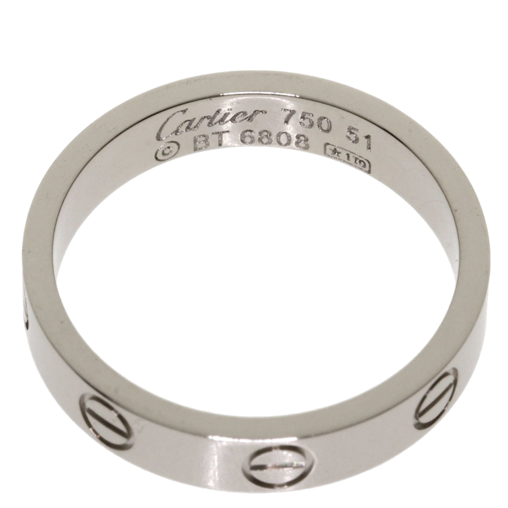 

Cartier Love 18K White Gold Ring EU