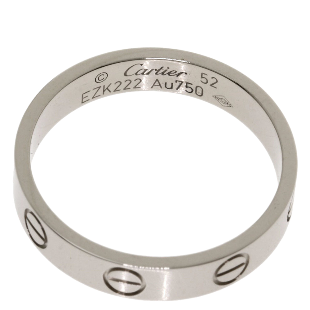 

Cartier Love 18K White Gold Ring EU