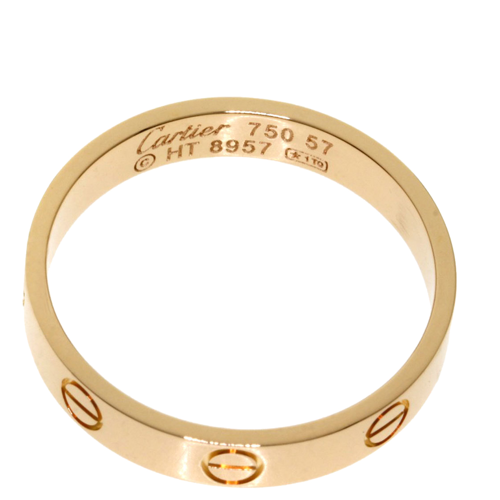 

Cartier Love 18K Rose Gold Ring EU