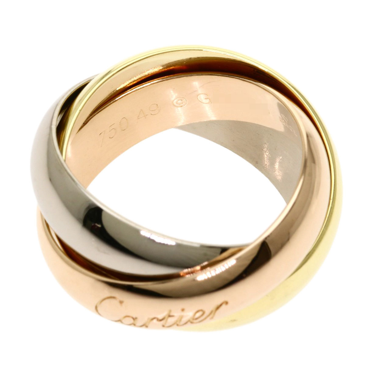 

Cartier Trinity 18K Yellow, Rose and White Gold Ring EU