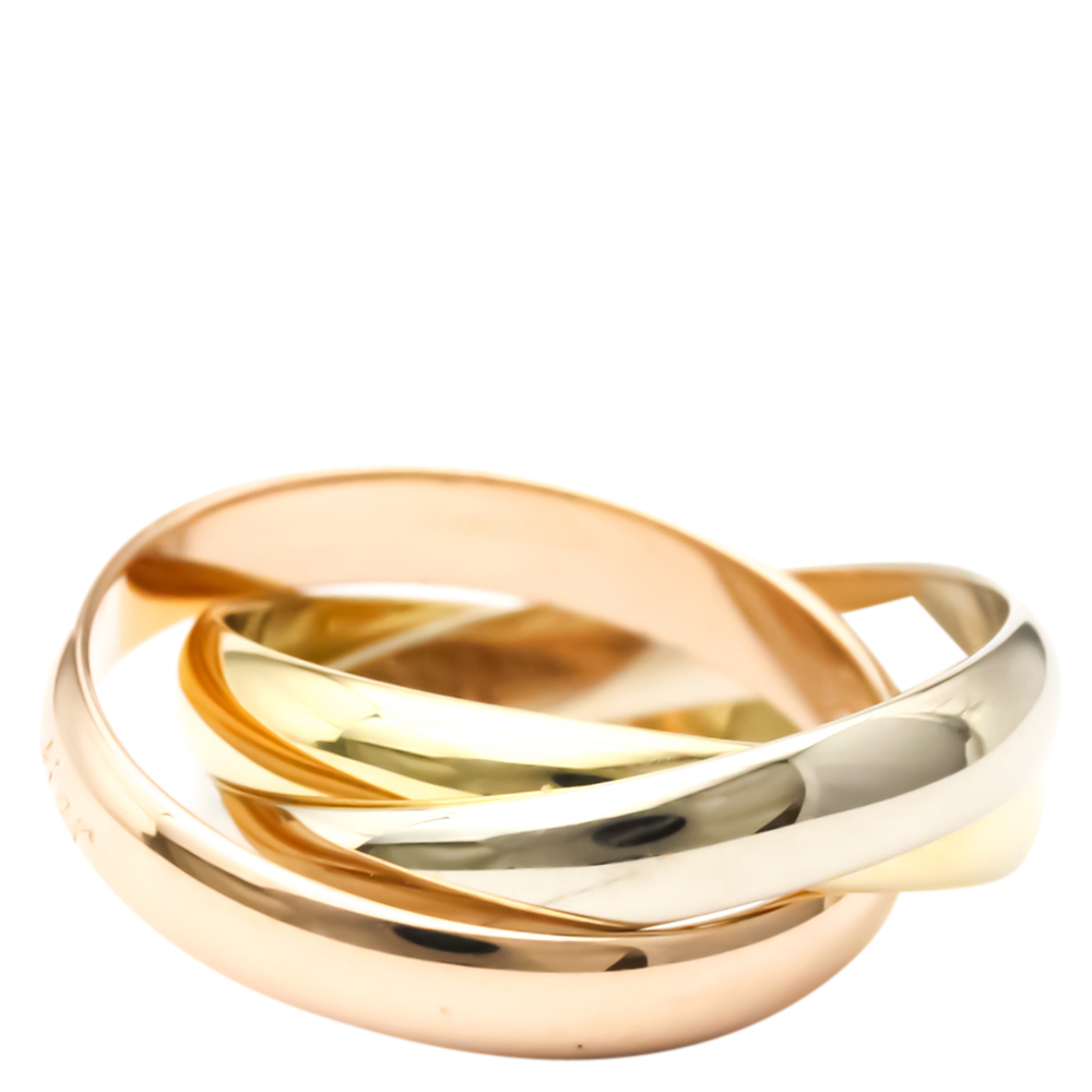 

Cartier Les Must de Cartier 18K Yellow, Rose and White Gold Ring EU