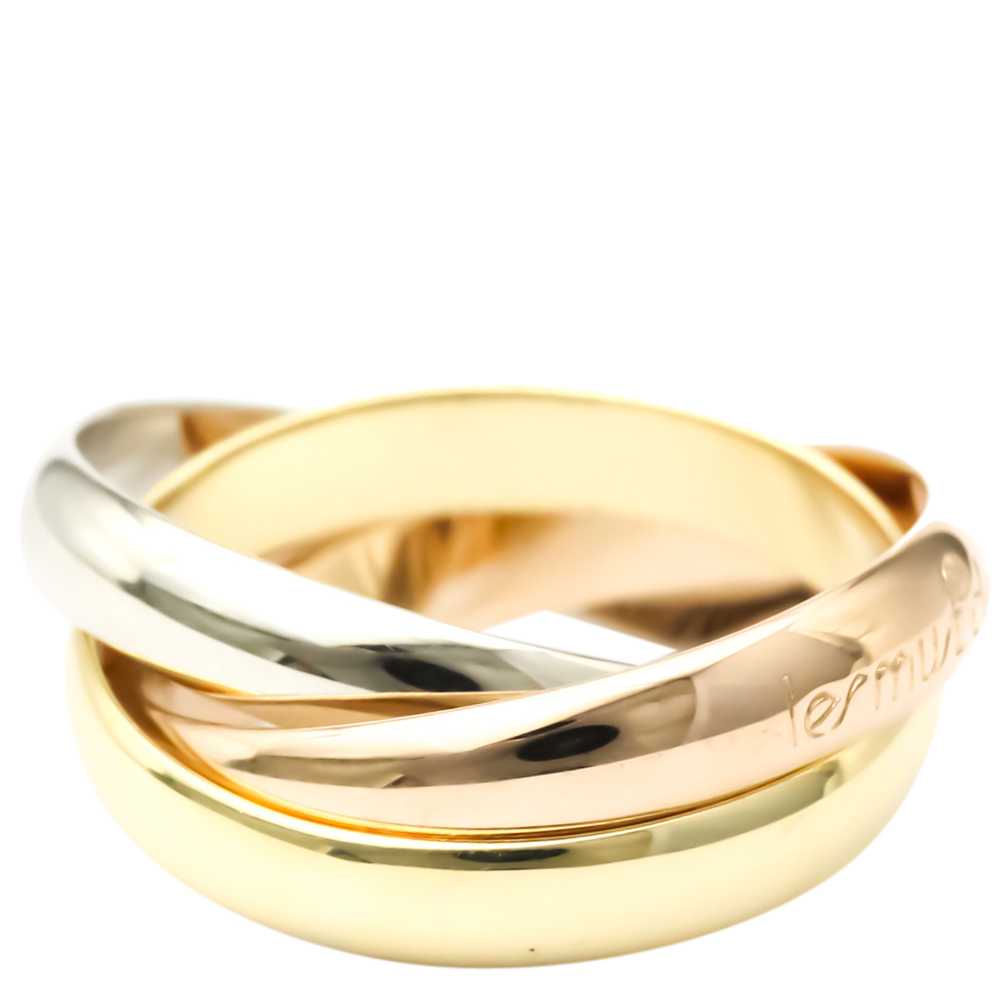

Cartier Les Must de Cartier 18K Yellow, Rose and White Gold Ring EU
