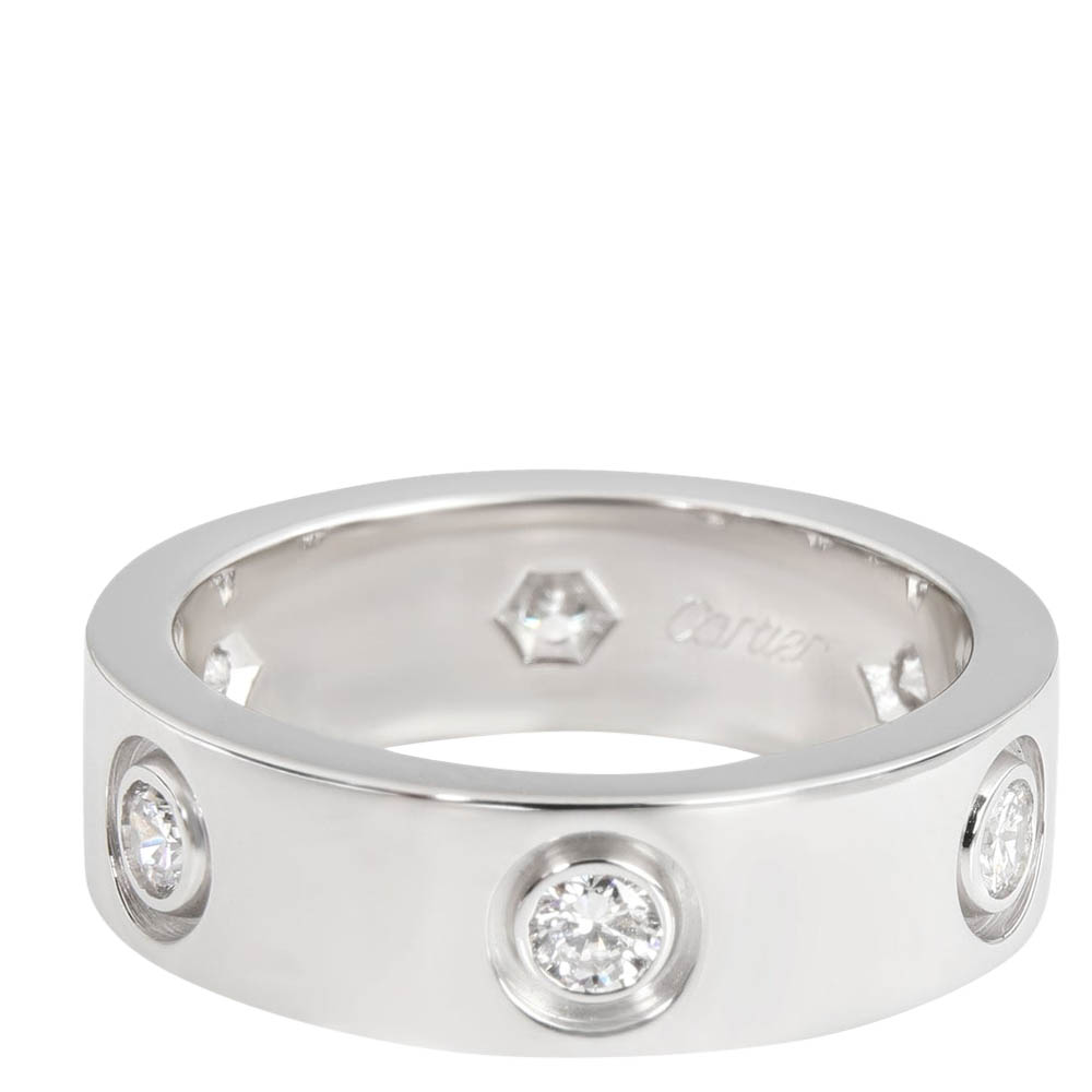 

Cartier Love 18K White Gold Diamond Ring EU