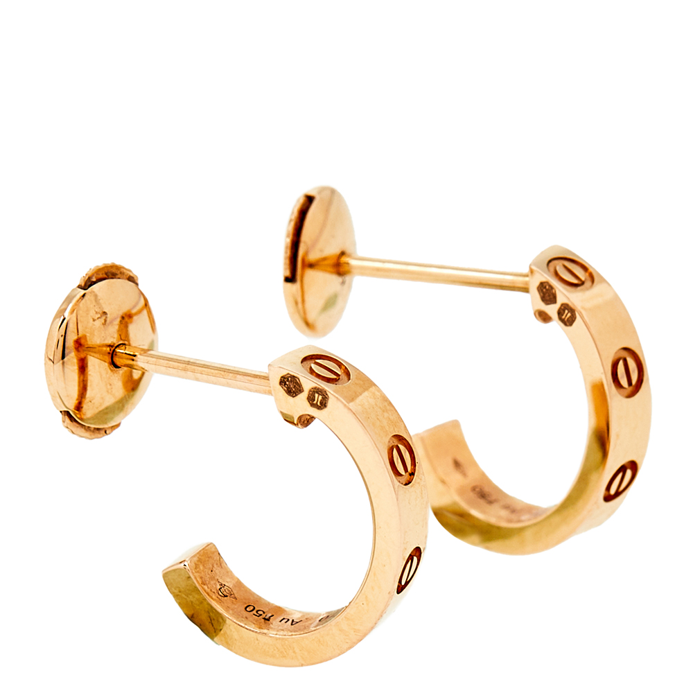 

Cartier Love 18K Rose Gold Earrings