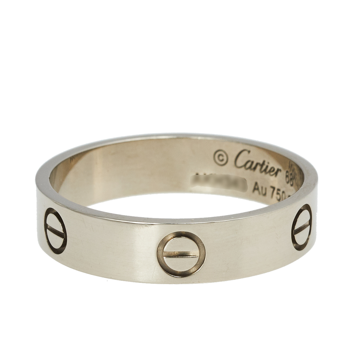 

Cartier Love 18K White Gold Band Ring Size