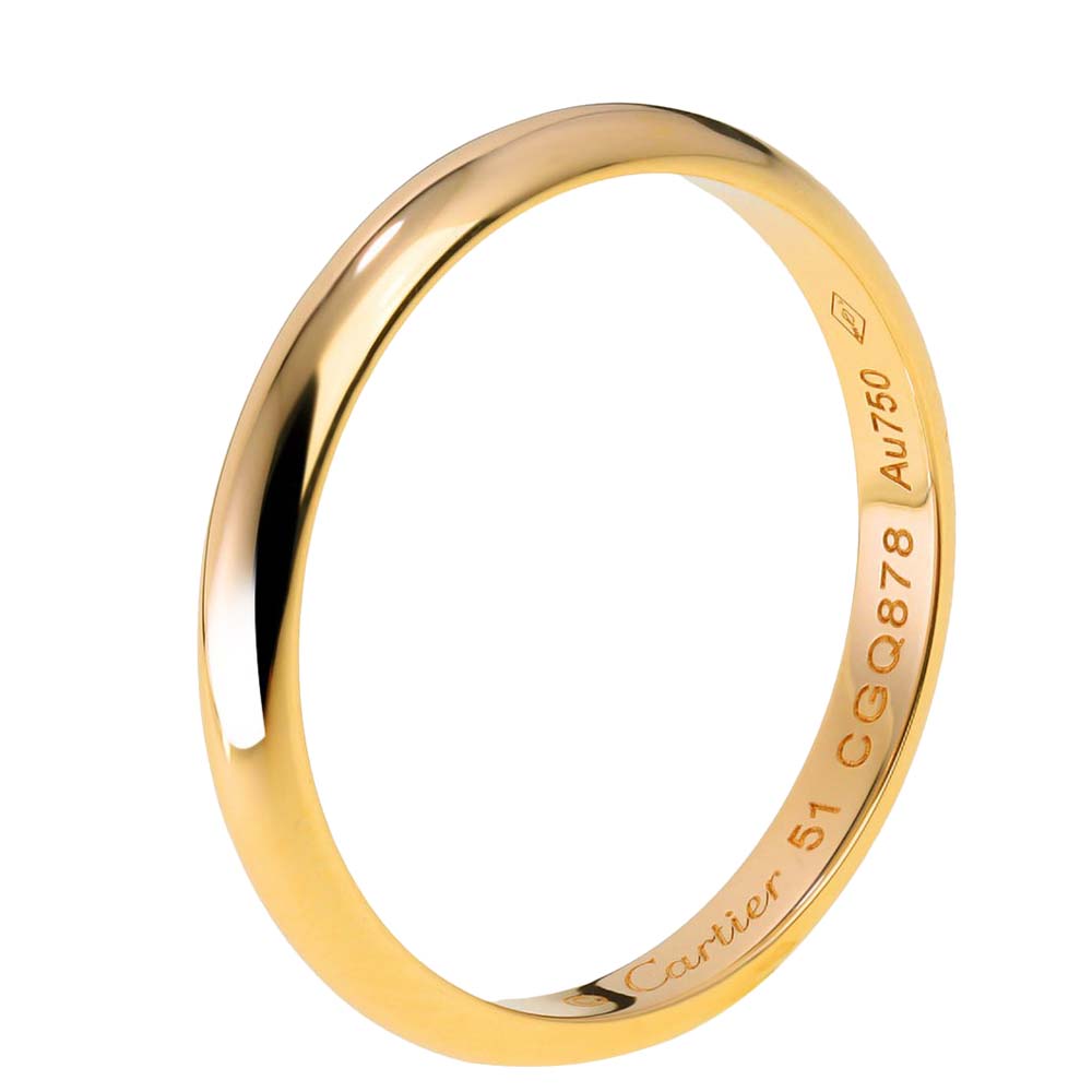 

Cartier 1895 Wedding Band 18K Yellow Gold Ring EU