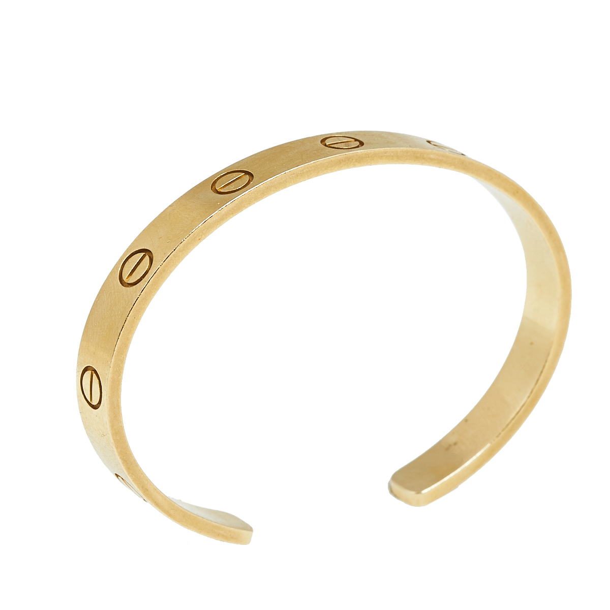 

Cartier Love 18K Yellow Gold Open Cuff Bracelet 16