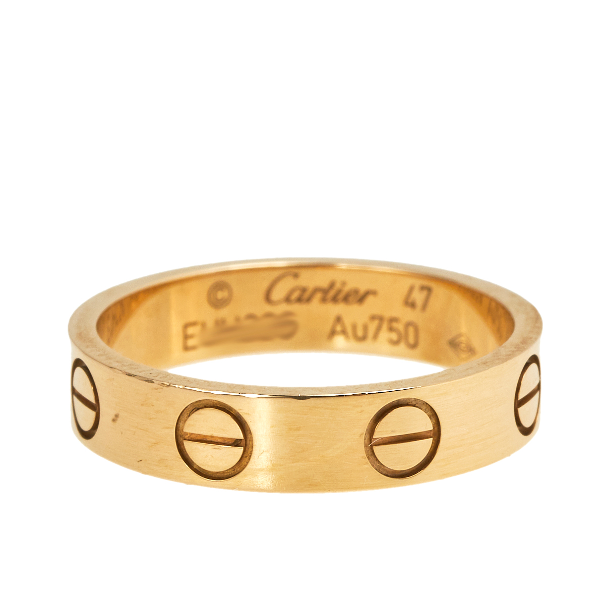 

Cartier Love 18K Rose Gold Wedding Band Ring Size
