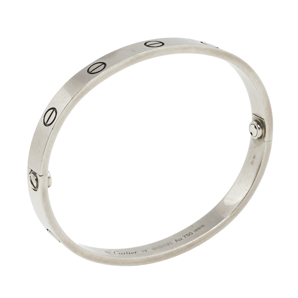 

Cartier Love 18K White Gold Bracelet 17