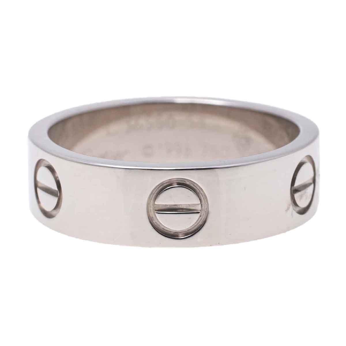 

Cartier Love 18K White Gold Band Ring Size