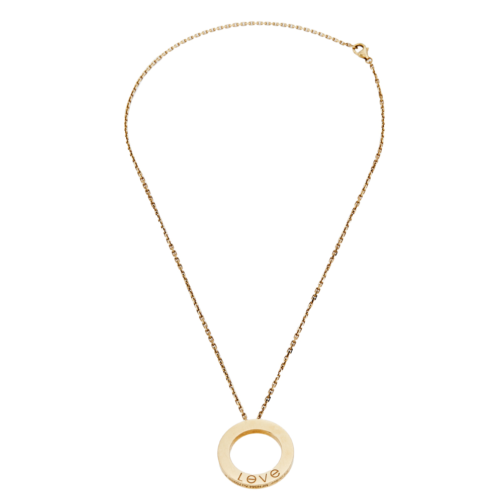 

Cartier Love 18K Yellow Gold Pendant Necklace