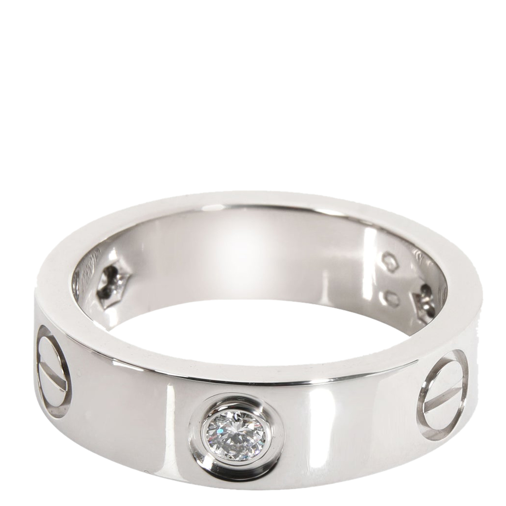 

Cartier Love 18K White Gold Diamond Ring EU