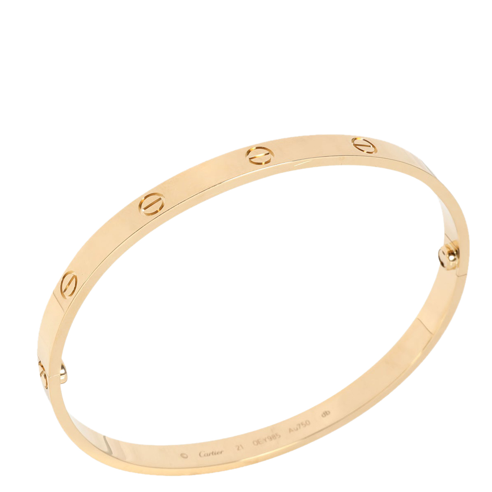 

Cartier Love 18K Yellow Gold Bracelet 21