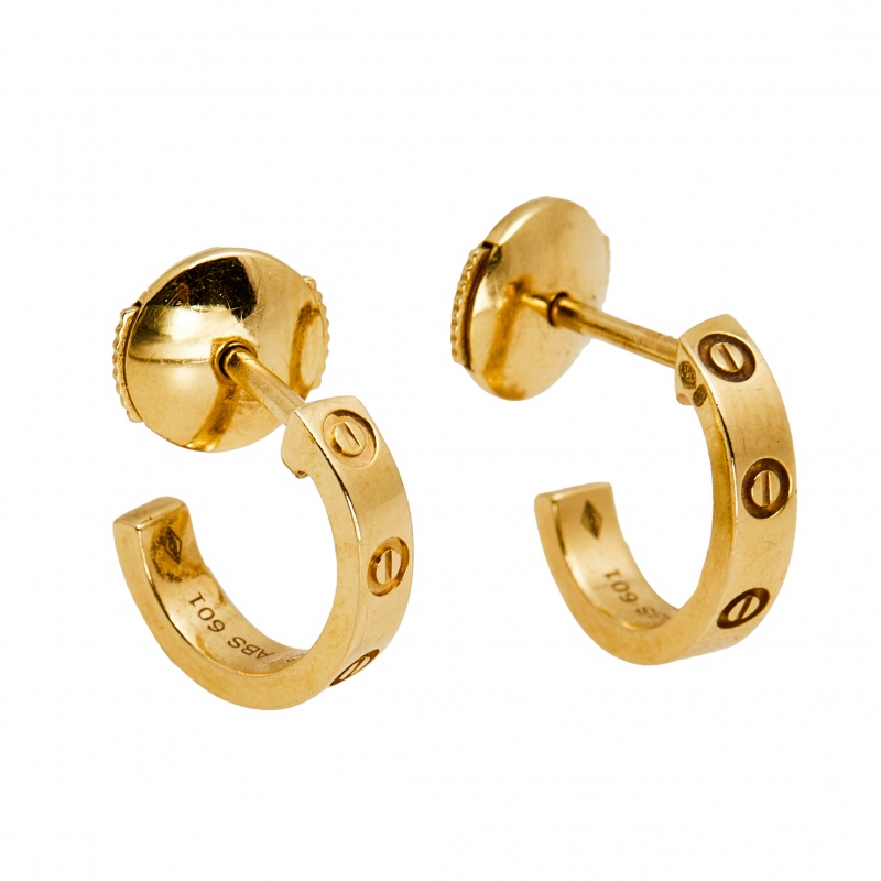 

Cartier Love 18K Yellow Gold Earrings