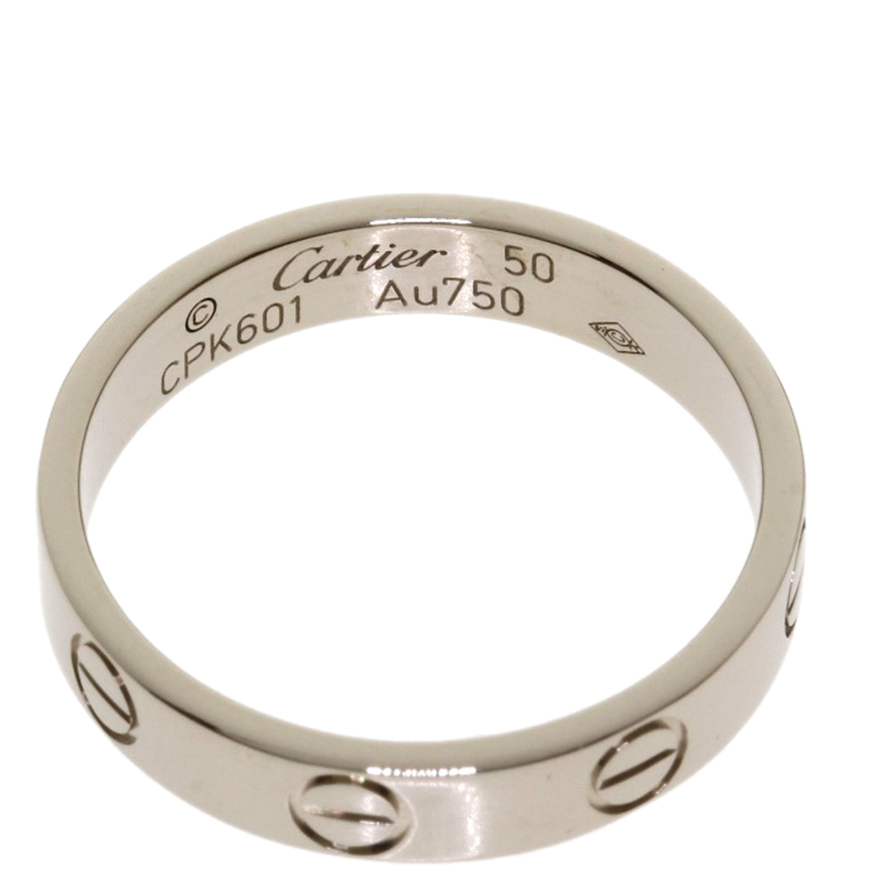 

Cartier Love 18K White Gold Ring EU